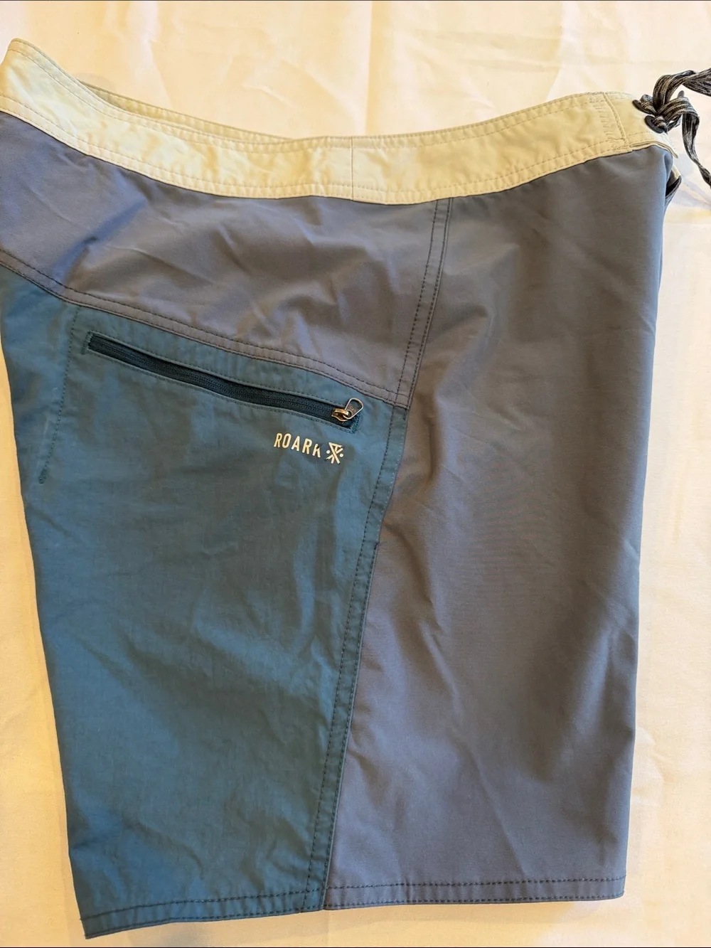 T0309200 Roark Boatman Board Shorts Men's 30 Grey Cordura Stretch Surf Swim Pool